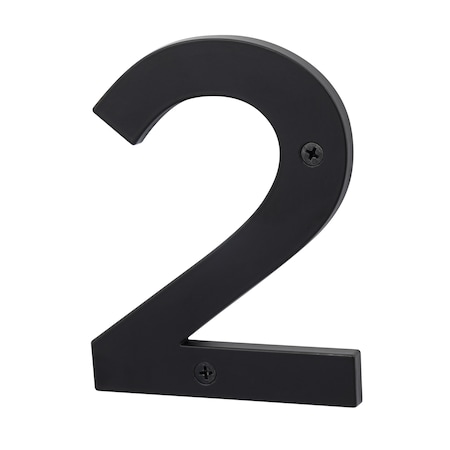Sure-Loc Hardware Zinc House Number 5, No. 2, Flat Black HN5-2 FBL